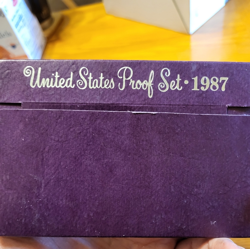 1987 proof coin set.  Never touched.